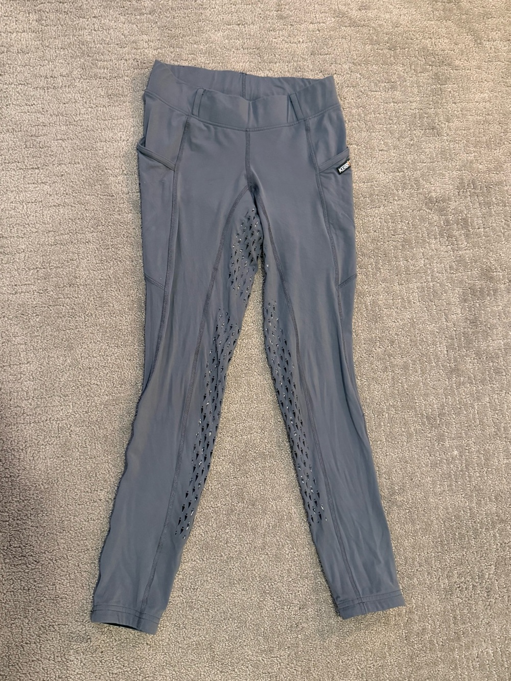 Kerrits Charcoal Grey Fullseat Riding Tights; Sz S
